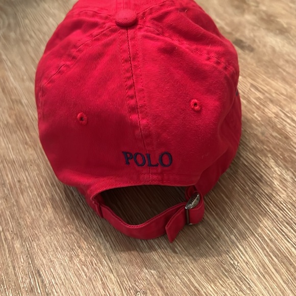 POLO RALPH LAUREN BIG PONY 3 CLASSIC SPORT BASEBALL CAP RED NAVY HAT UNISEXCHINO - Picture 4 of 6